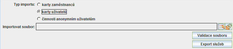 Formulář "Import dat z jiných SW"