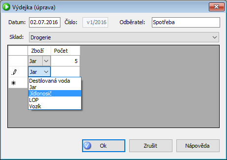 Okno výdejky